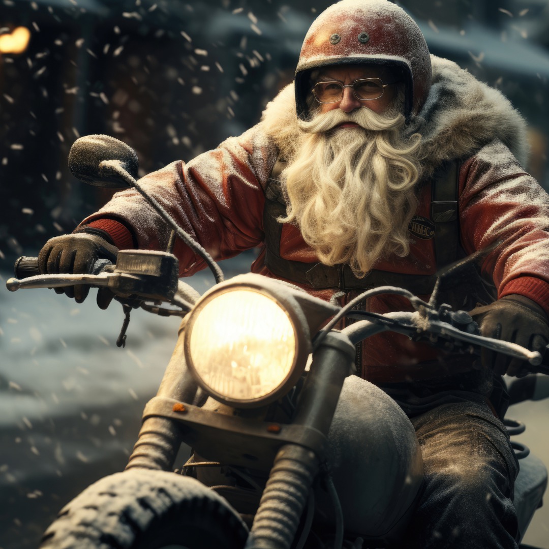 Santa Biker